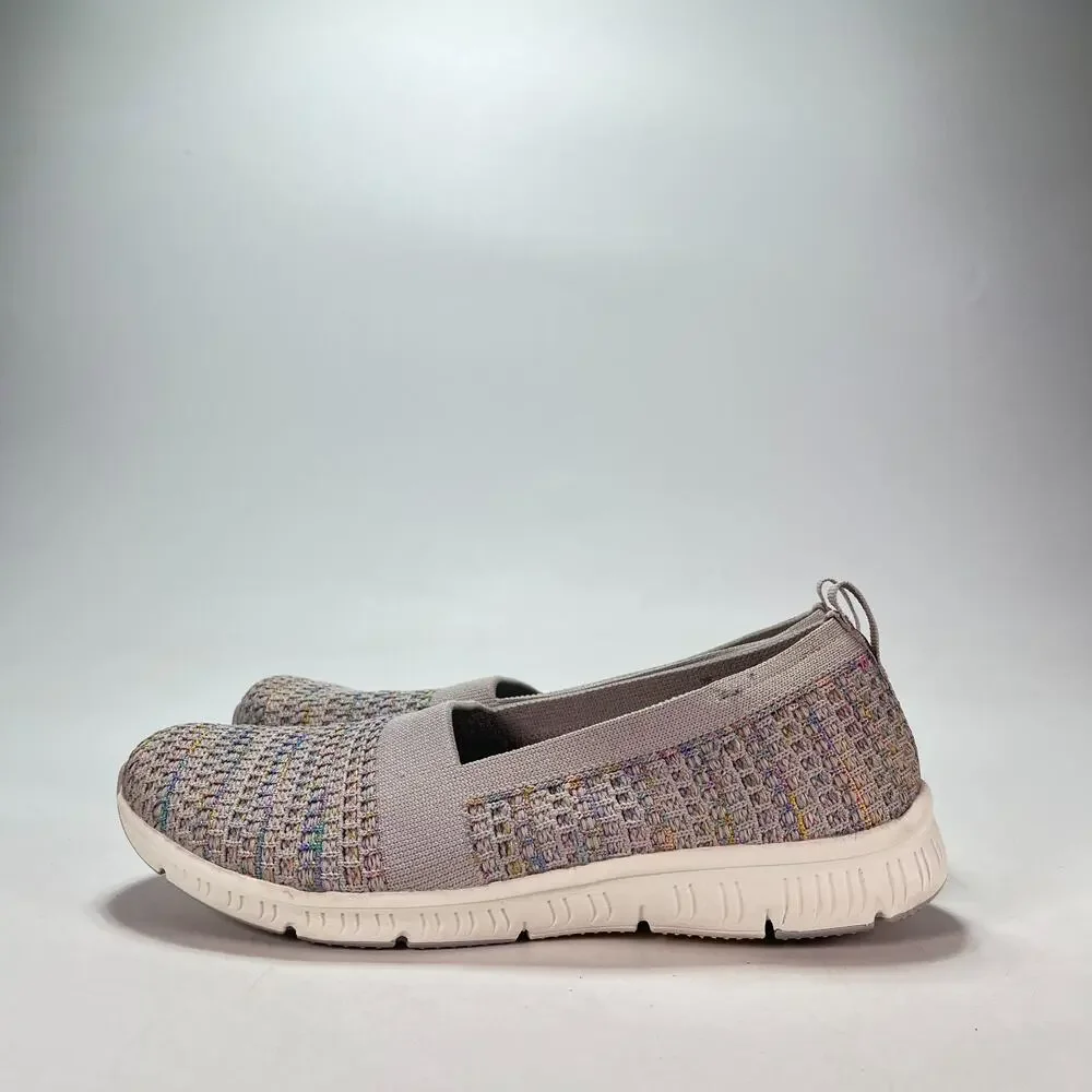Skechers Be Cool Sherbet Skies Grey Multi Slip On Shoes 100367 Women's Size 7.5